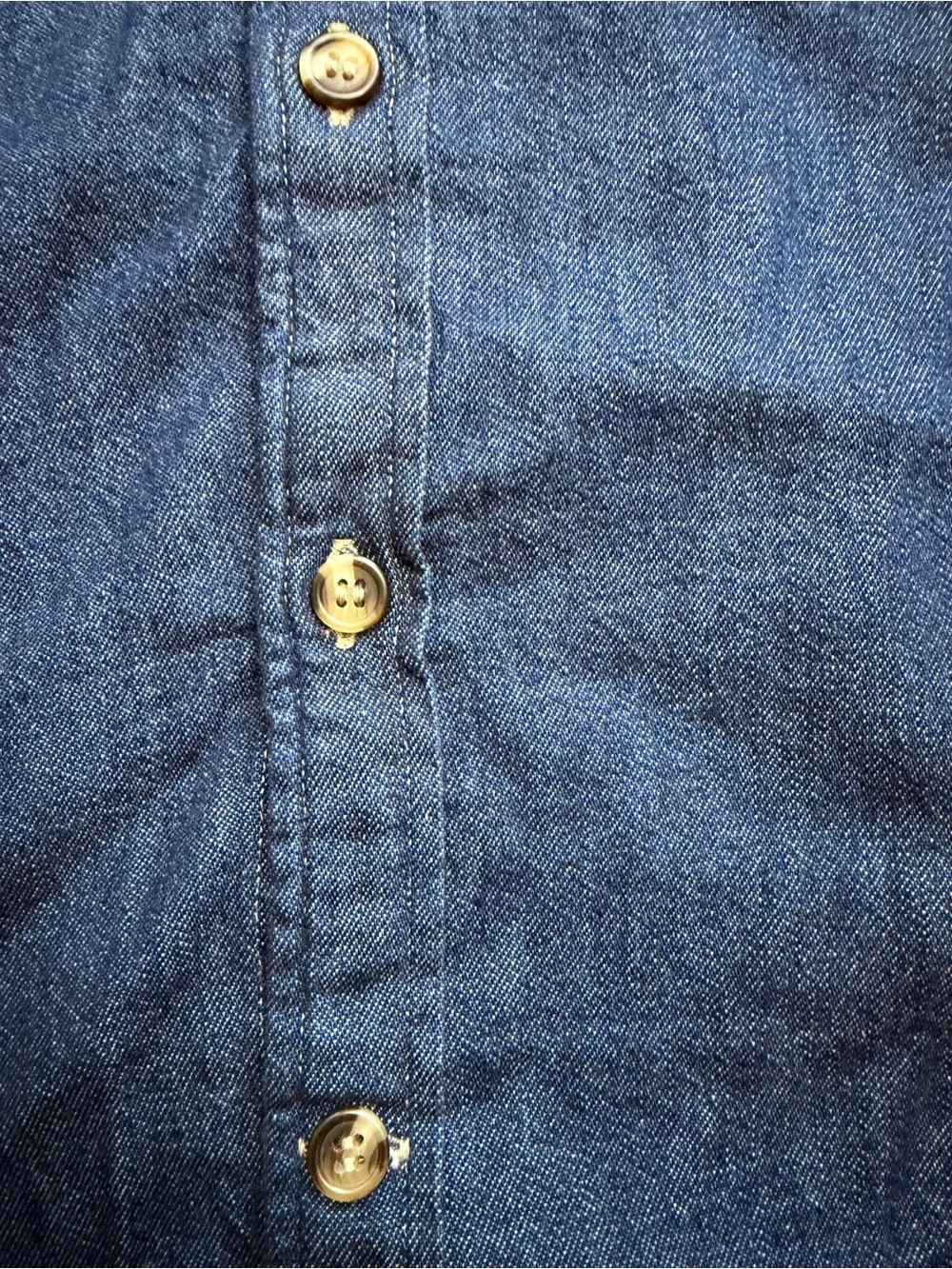 Banana Republic Short-Sleeve Denim Button-Down Shirt - Blue